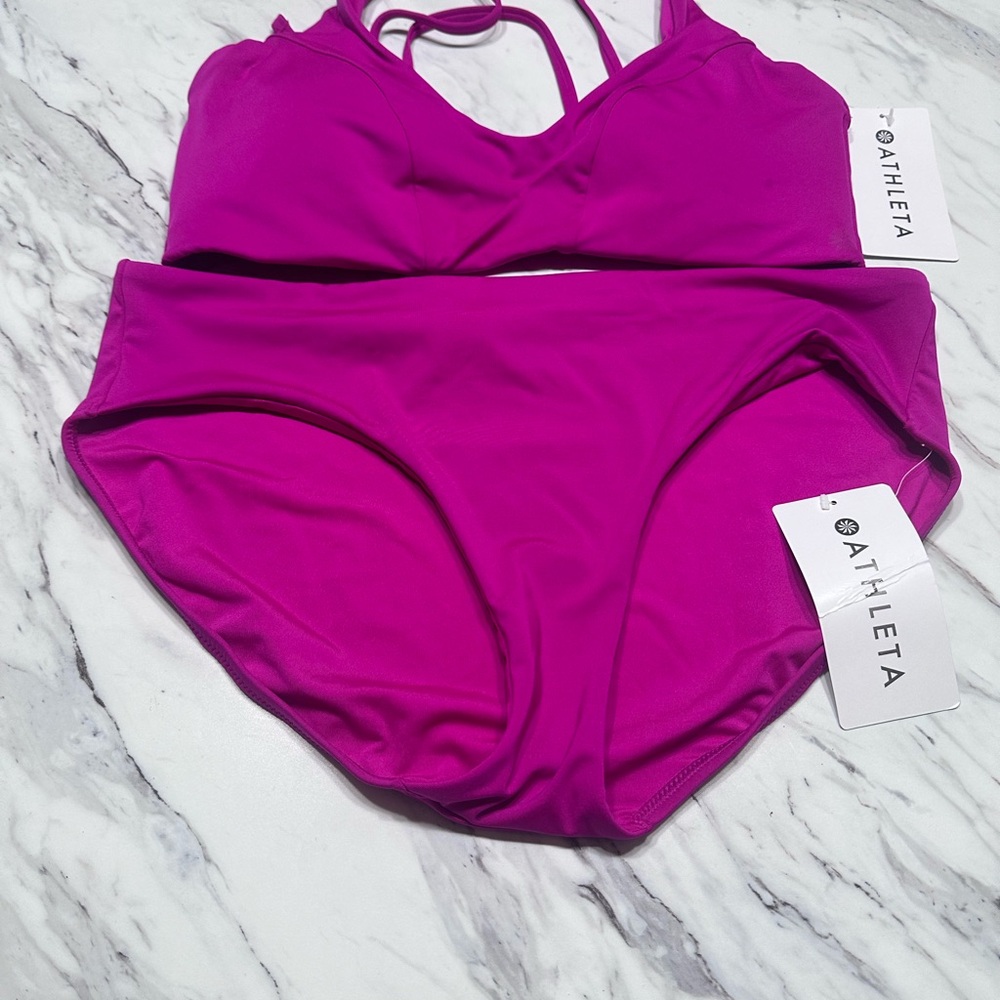 Athleta Fuchsia Swim Bottom